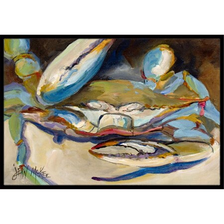 Carolines Treasures Big Crab Claw Blue Crab Indoor and Outdoor Mat- 24 x 36 in. JMK1099JMAT